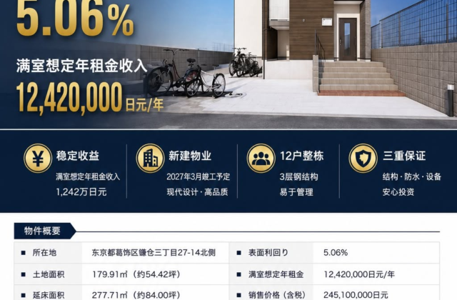 东京六本木稀缺独栋住宅|核心地段,兼具居住与资产配置价值